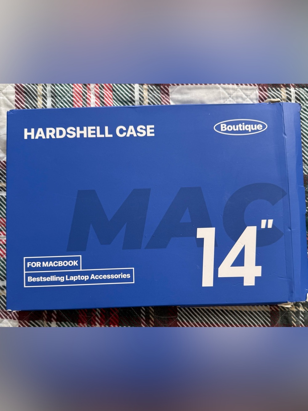 Boutique Hard Shell Polycarbonate Case for Apple MacBook 14in Blue/Clear